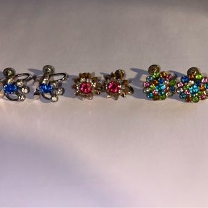 Vintage clip on earrings